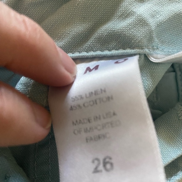 AMO ARMY SHORT loose fit/relaxed rise /shorter length/raw hem/pockets Size 26 - Picture 7 of 7